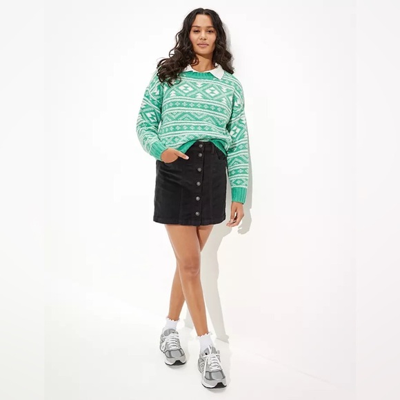 American Eagle Fairisle Snowdrift Sweater NWT - Picture 5 of 7